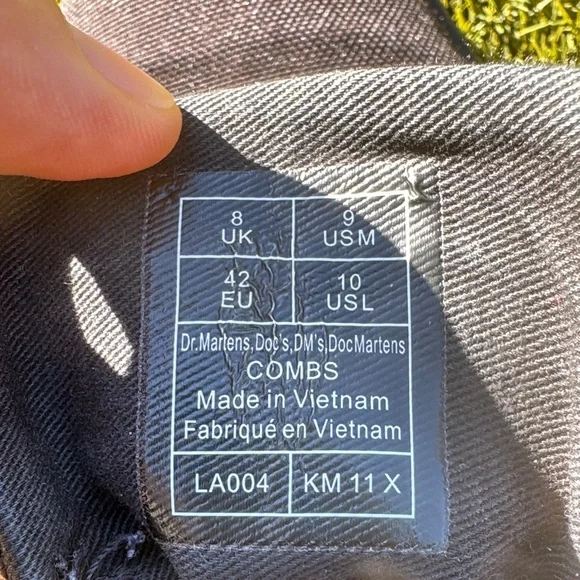 Dr. Martens Black Canvas Boots - Picture 13 of 15